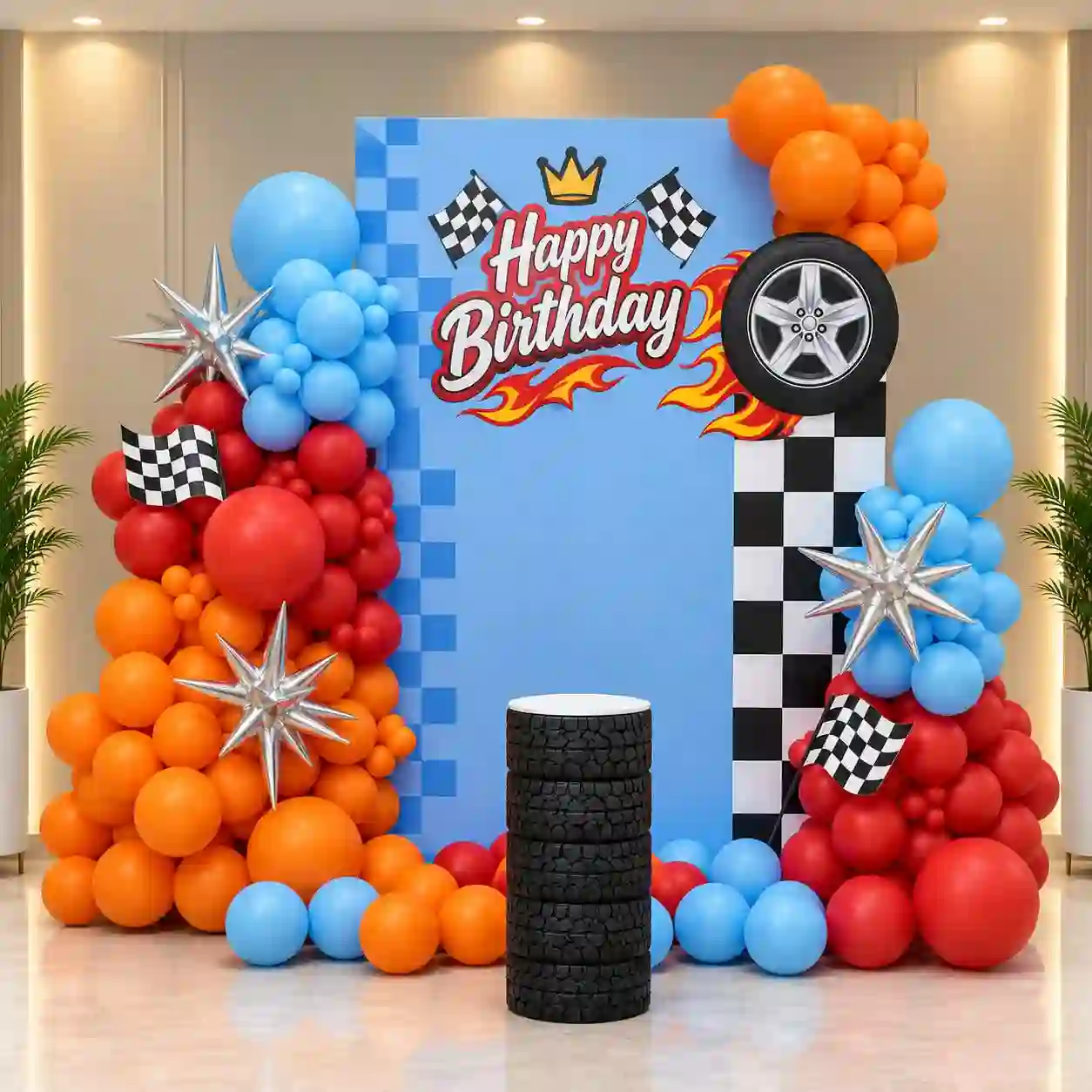 Hot Wheel Car Racing Balloon Decoration